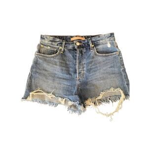 Joe’s High Rise Distressed Denim Shorts 27